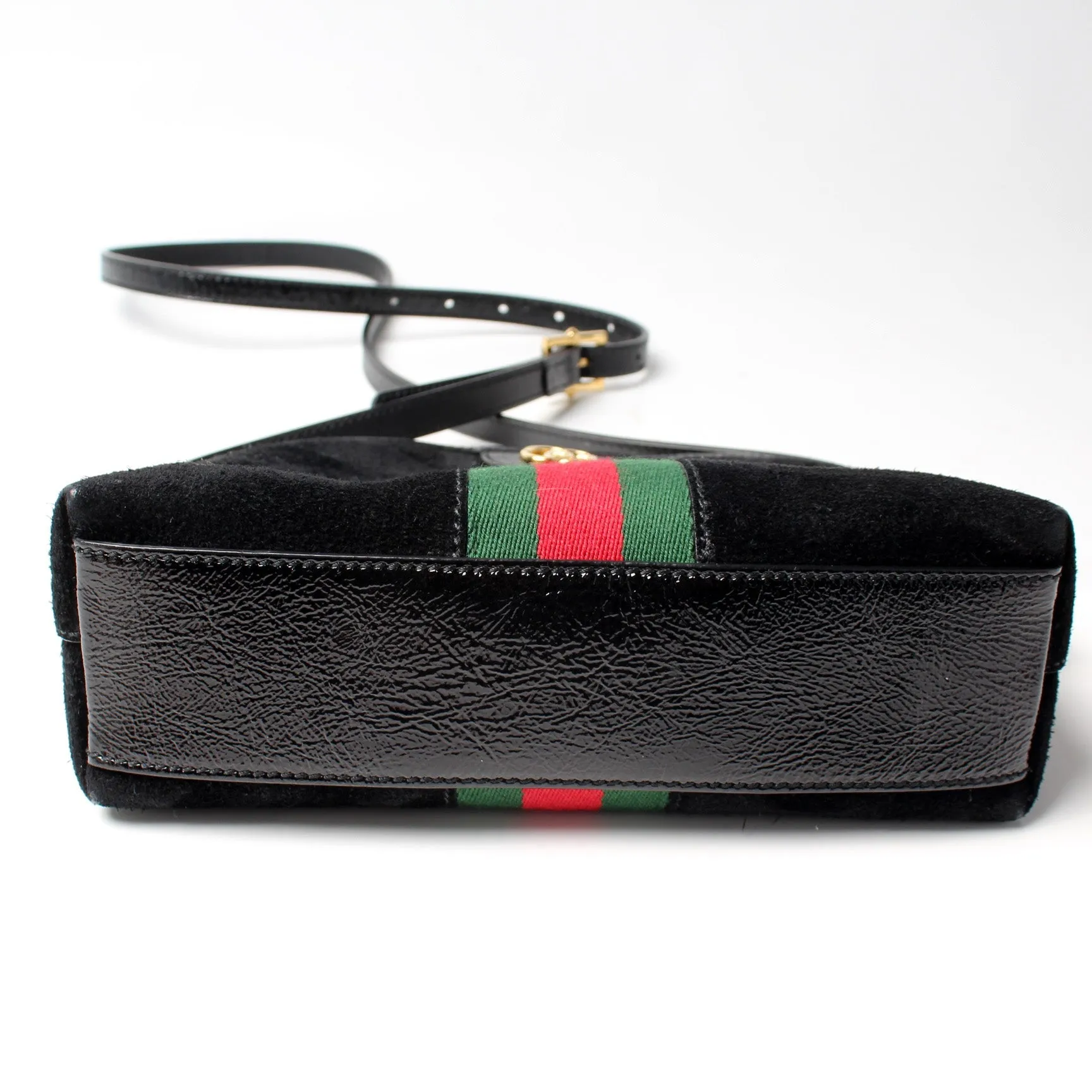 499621 Ophidia GG Suede Small Crossbody