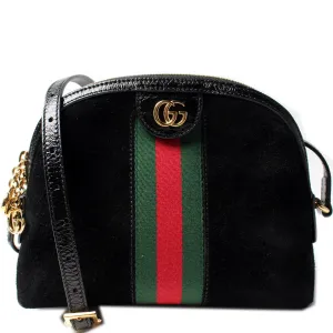 499621 Ophidia GG Suede Small Crossbody