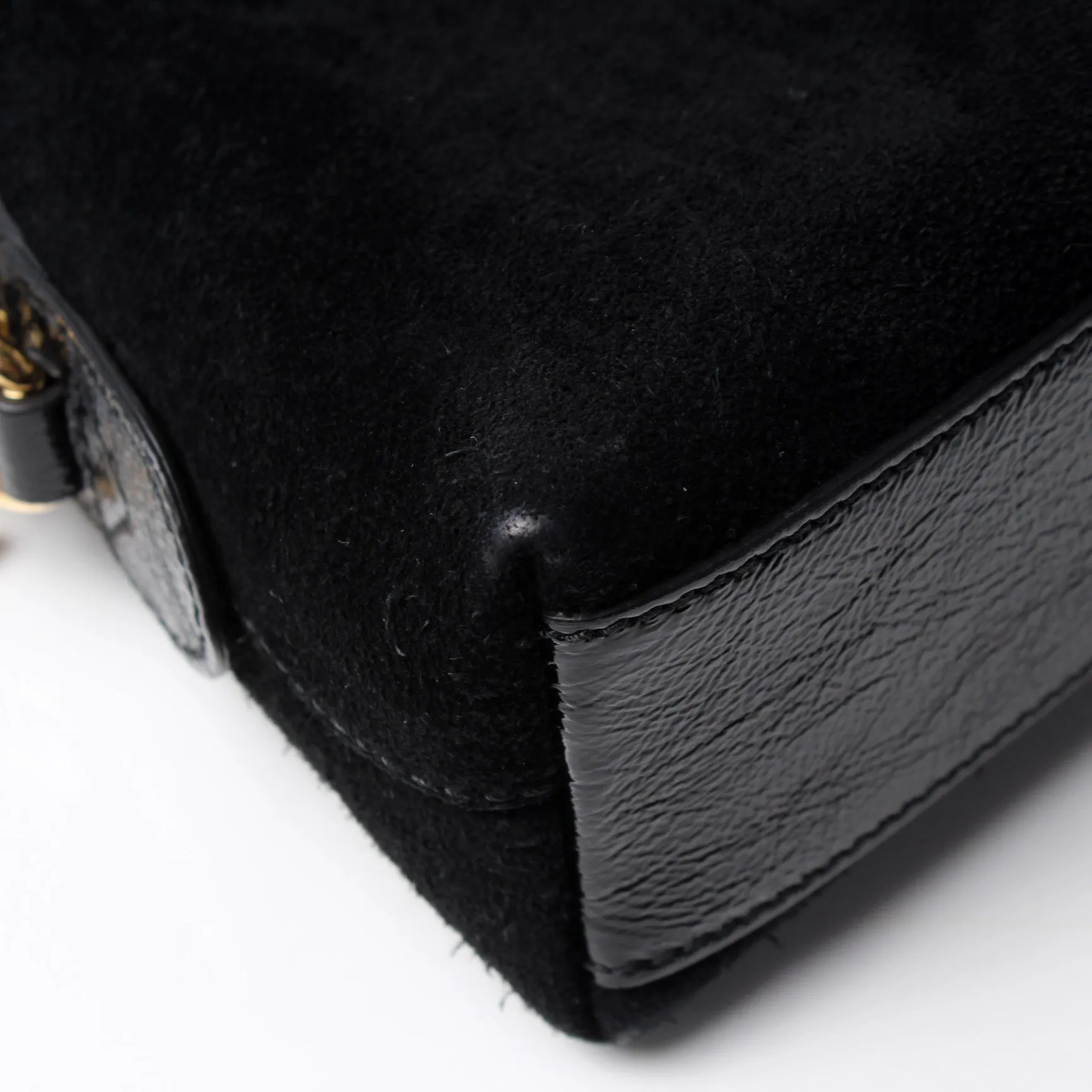499621 Ophidia GG Suede Small Crossbody