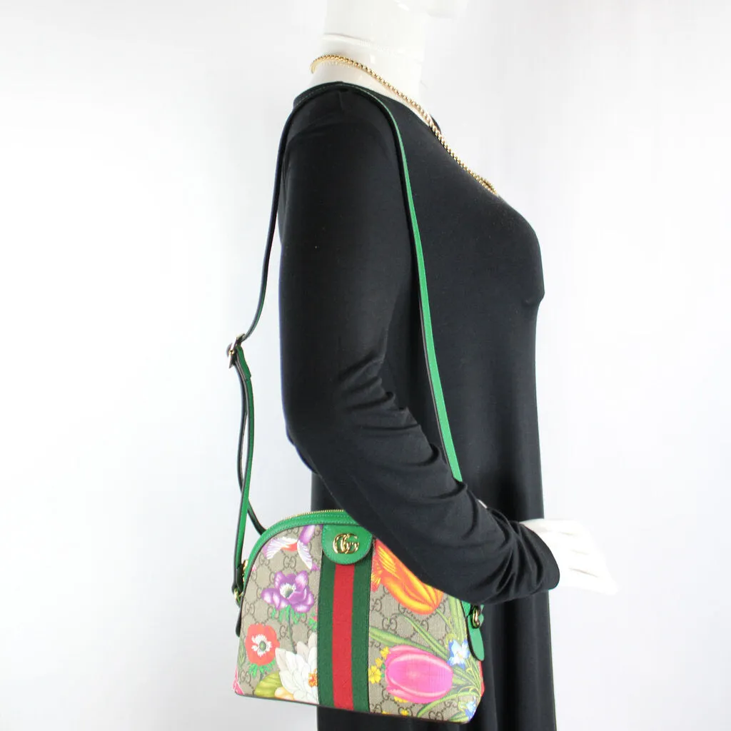 499621 Ophidia GG Supreme Flora Small Crossbody