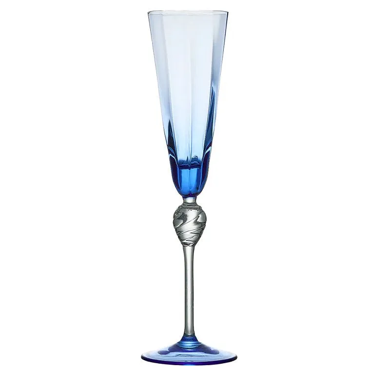 Aegean Blue Mouth-Blown Glass Sets