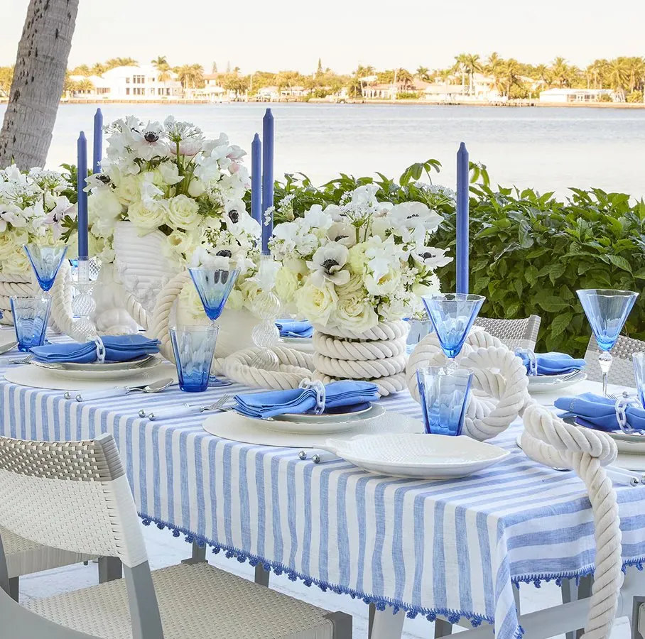 Aegean Blue Mouth-Blown Glass Sets