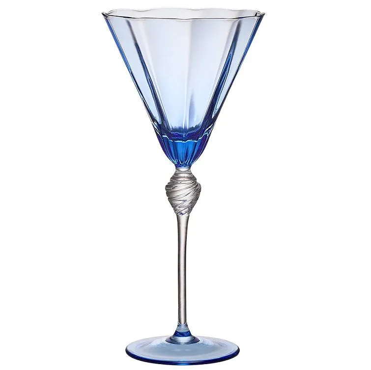 Aegean Blue Mouth-Blown Glass Sets