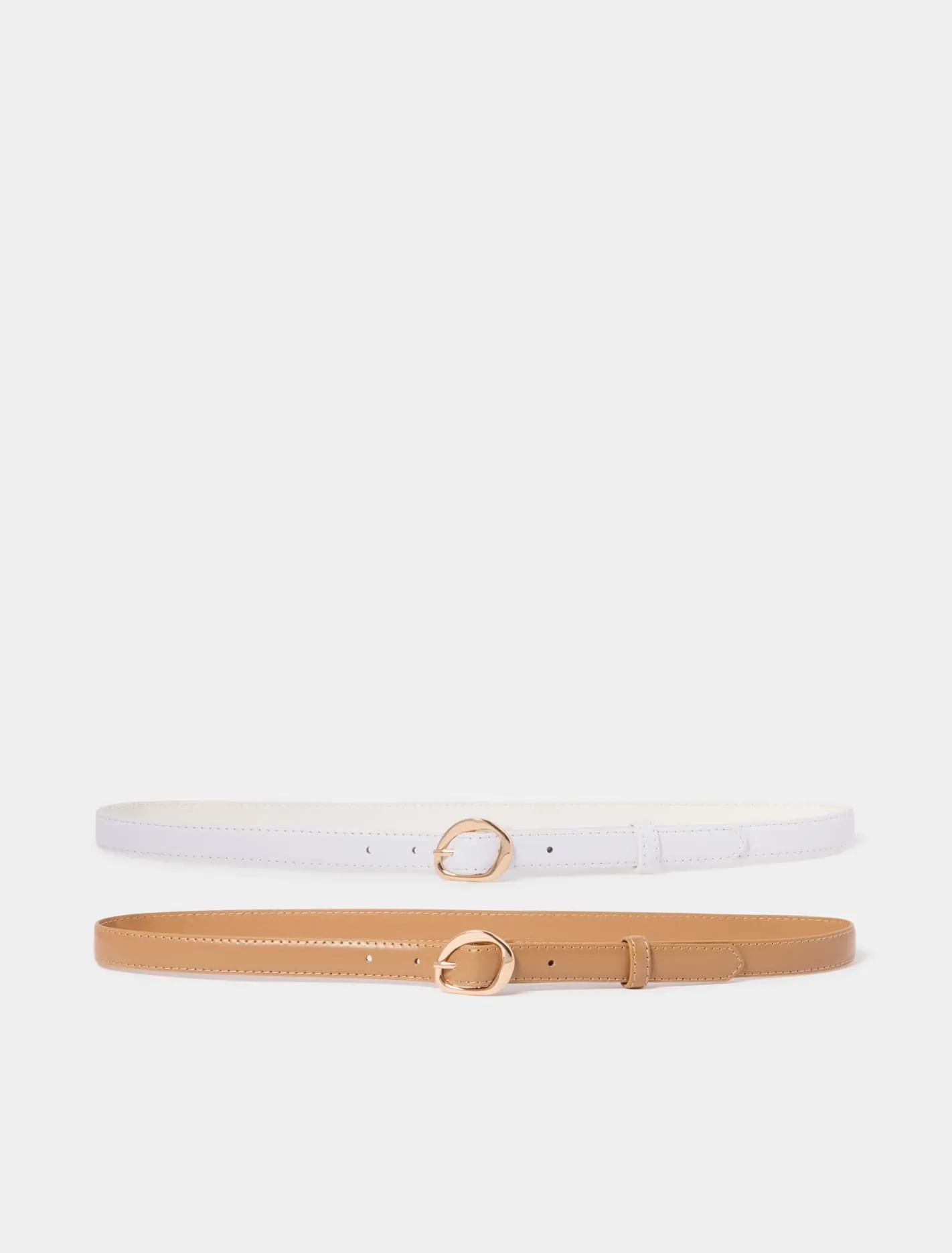 Ali 2 Pack Abstract Buckle Belt