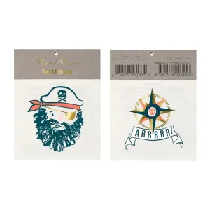 Bearded Pirate Small Tattoos