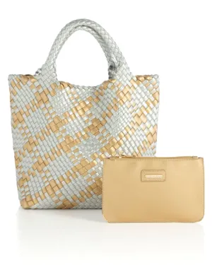 Blythe Plaid Mini Tote | Metal