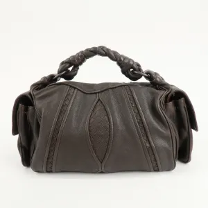 BOTTEGA VENETA Intrecciato Leather Shoulder Bag 179309 Used