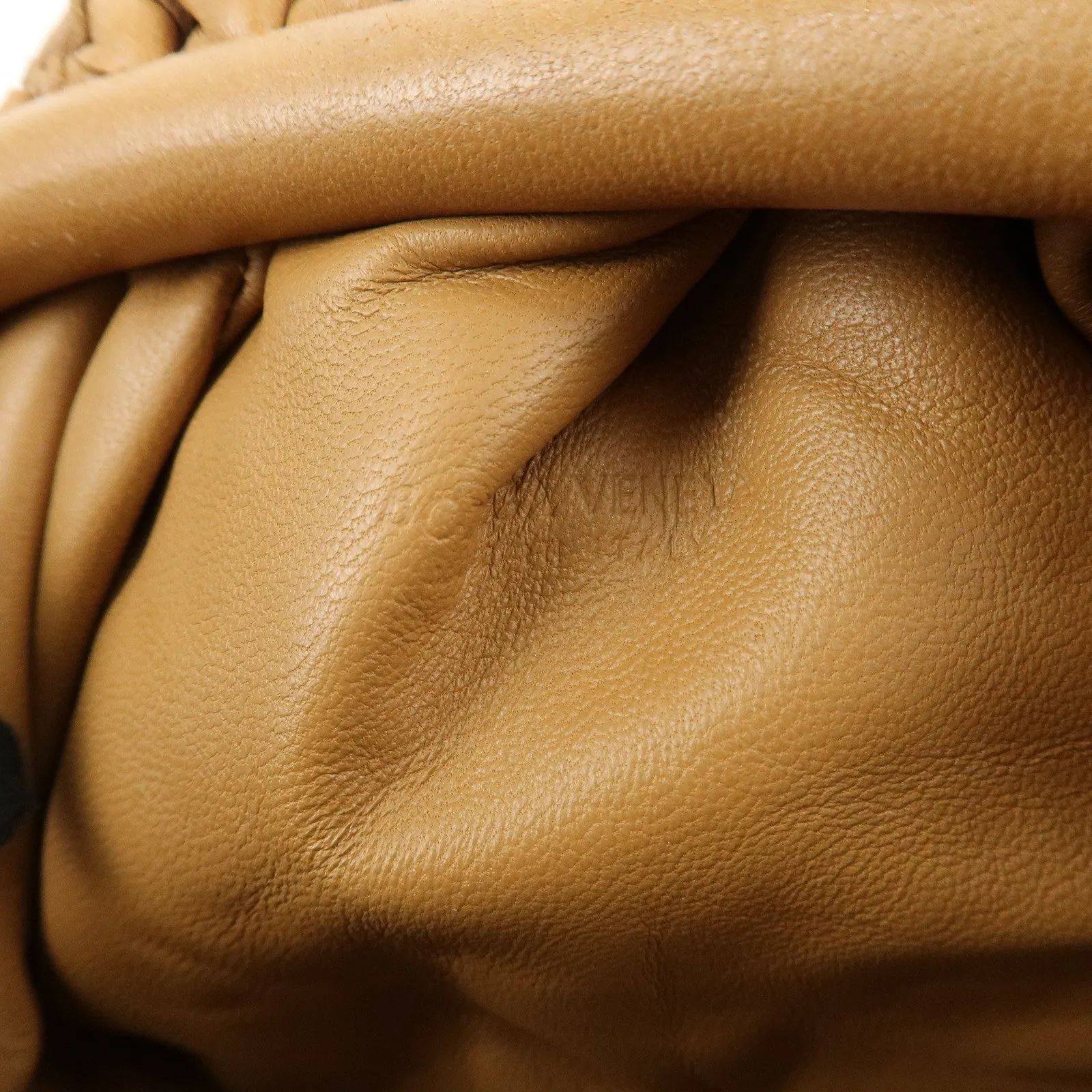 BOTTEGA VENETA Intrecciato Leather Small Shoulder Bag  Brown Used