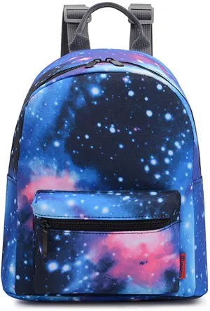 Bravo! Fashion Design All Purpose 9" Floral Backpack (Galaxy Blue)