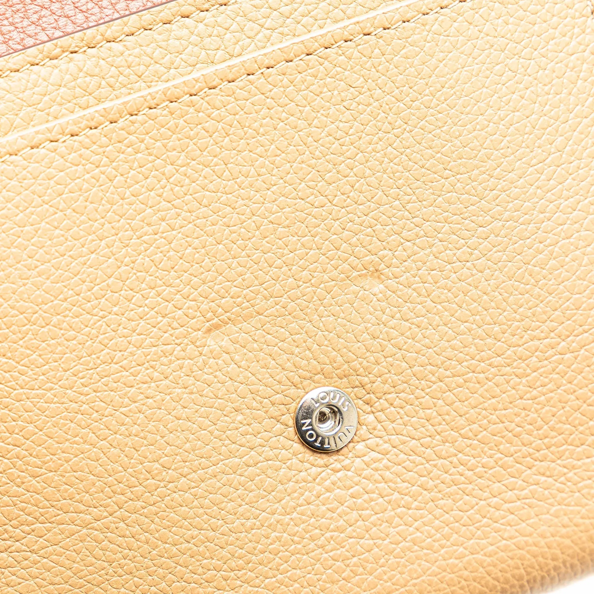 Brown Louis Vuitton Lockme II Compact Wallet