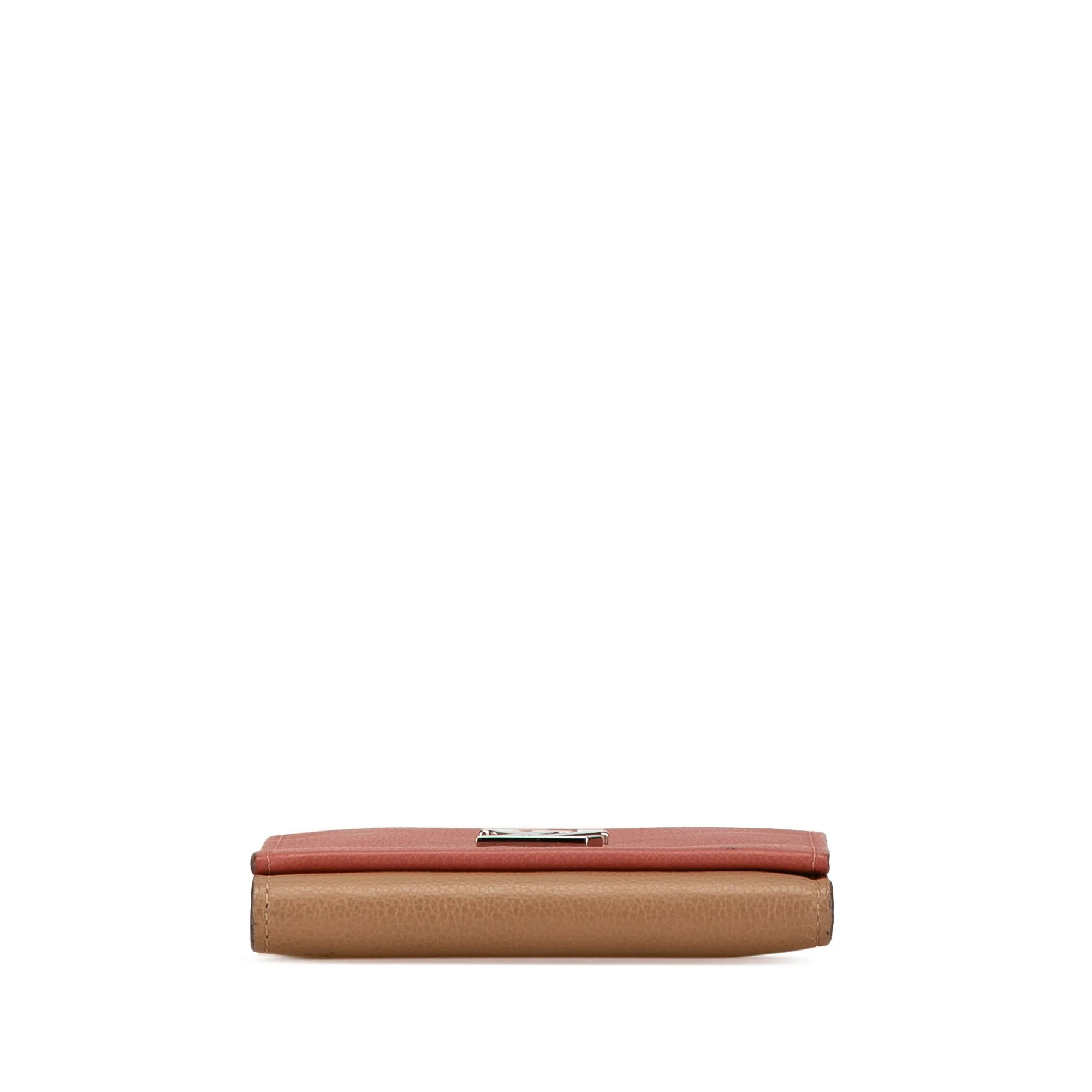 Brown Louis Vuitton Lockme II Compact Wallet