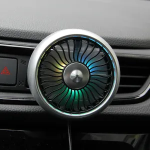 Car Usb Fan Air Outlet Lighting Creative Car Interior Car Auto