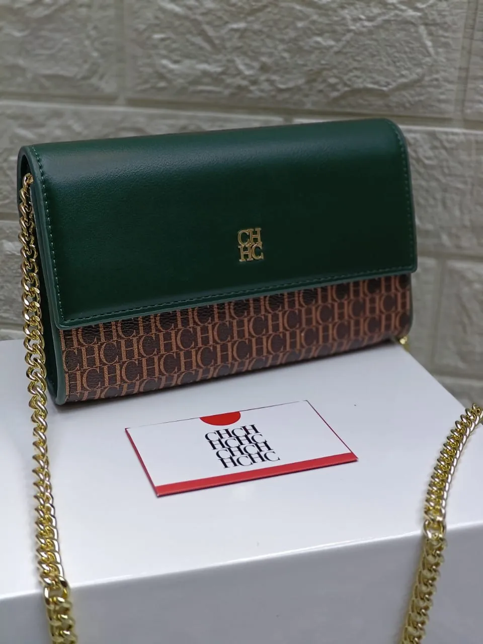 CAROLNA HERRERA Leather mini bag 20*12CM