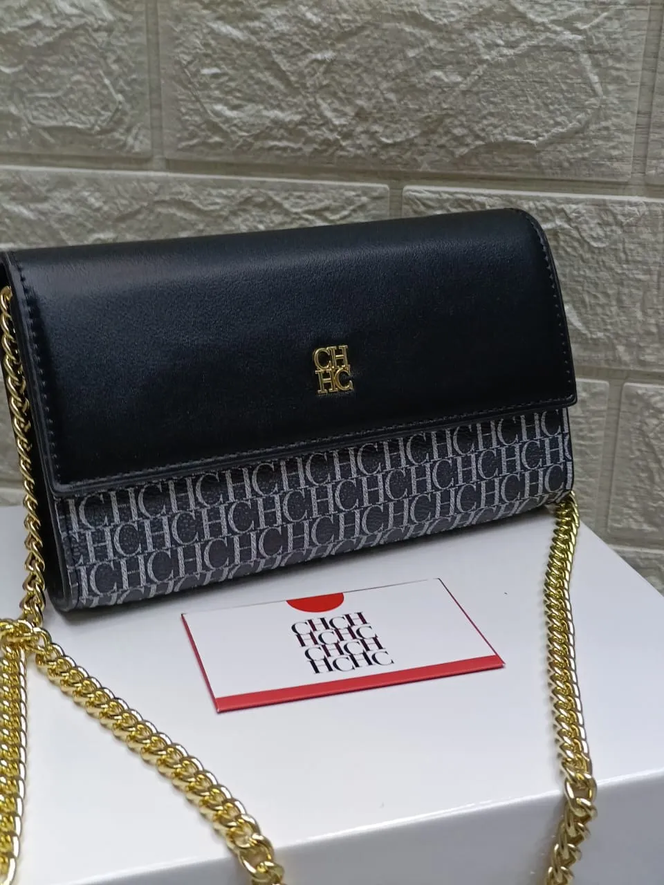 CAROLNA HERRERA Leather mini bag 20*12CM