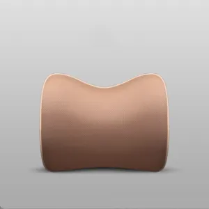 Color: Brown, Style: Headrest - Memory foam car headrest lumbar