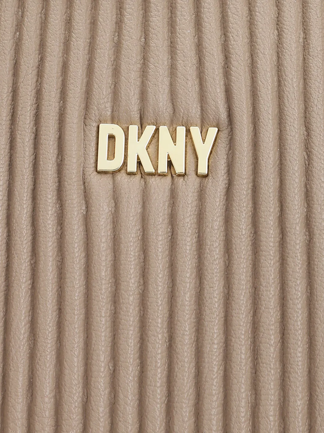 Dkny Women Beige Textured Handheld Bag