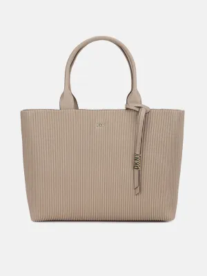 Dkny Women Beige Textured Handheld Bag
