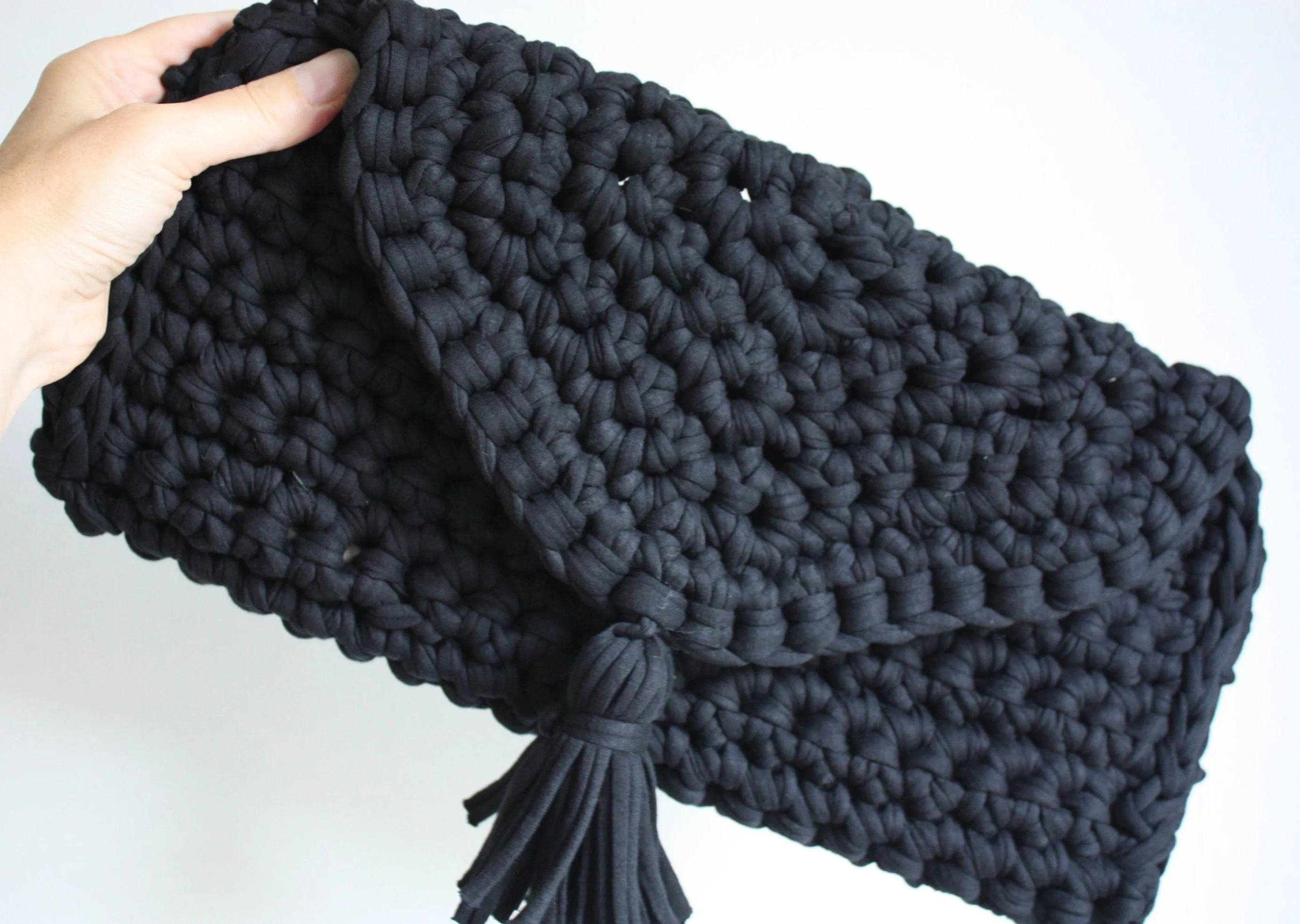 Easy Crochet pattern - Oversized Clutch Bag