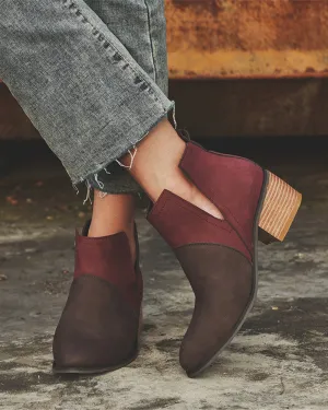 elveswallet Colorblock Mid-Heel Chelsea Boots