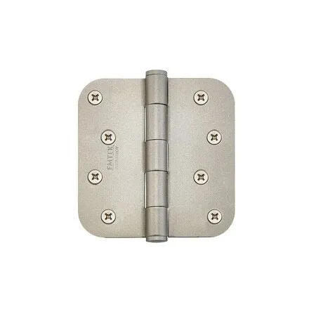 Emtek 91034 Steel Plain Bearing Hinge, 4" x 4", with 5/8" Radius Corners - Sold in Pairs