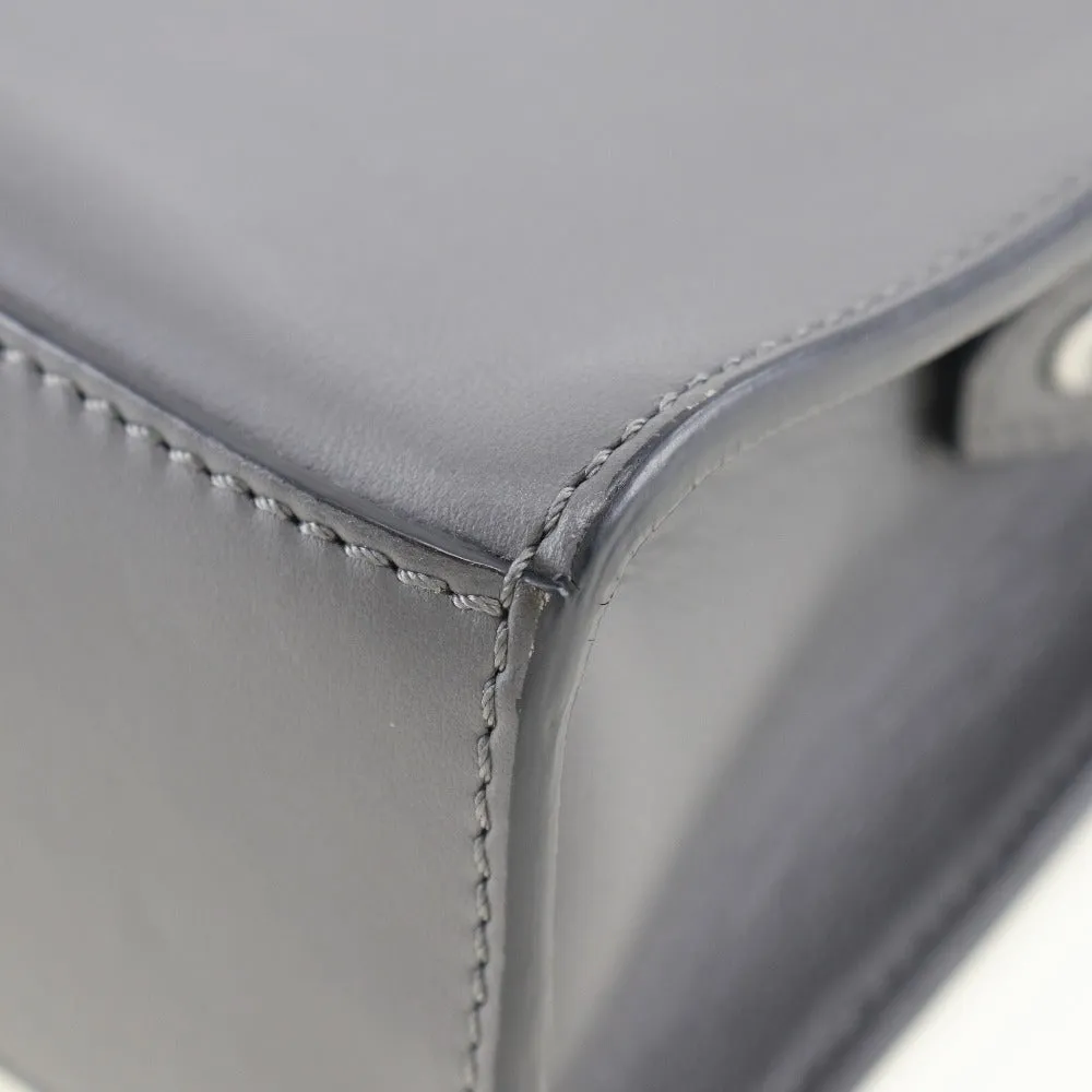 FENDI Handbag 7M0238O7B leather gray 2WAYShoulder mini messenger Women Used