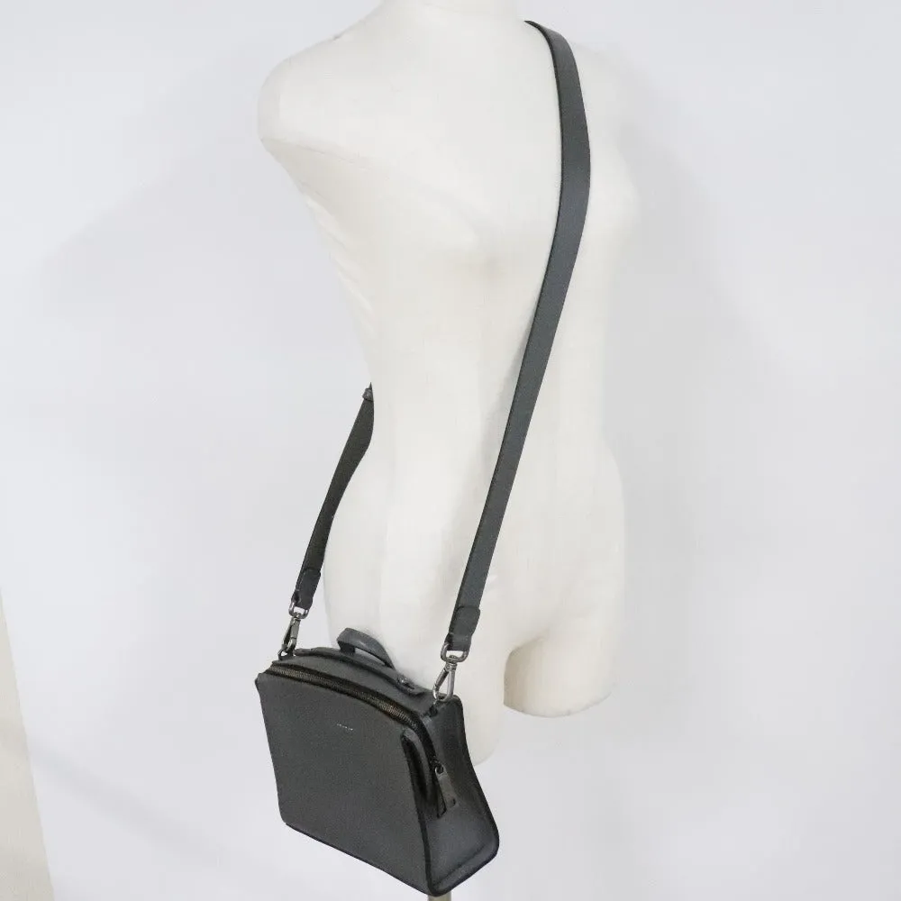 FENDI Handbag 7M0238O7B leather gray 2WAYShoulder mini messenger Women Used