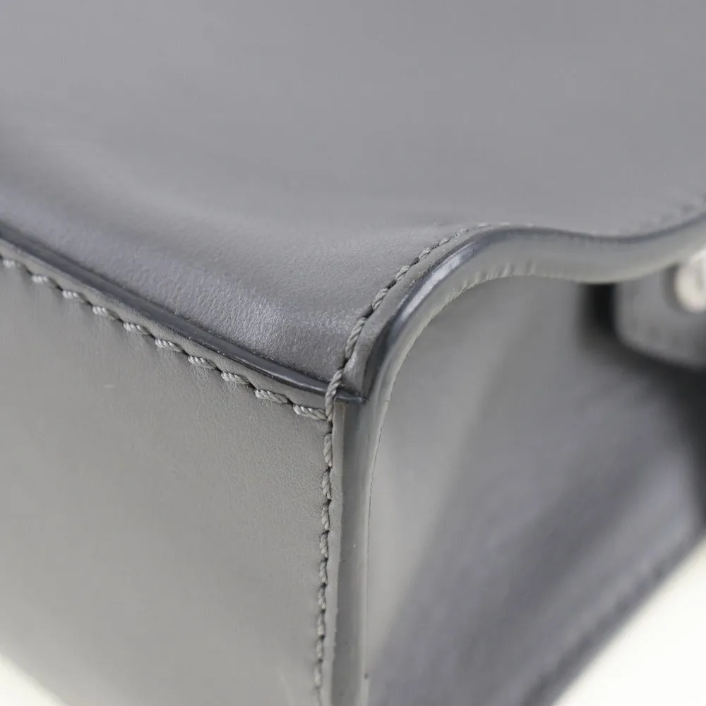 FENDI Handbag 7M0238O7B leather gray 2WAYShoulder mini messenger Women Used