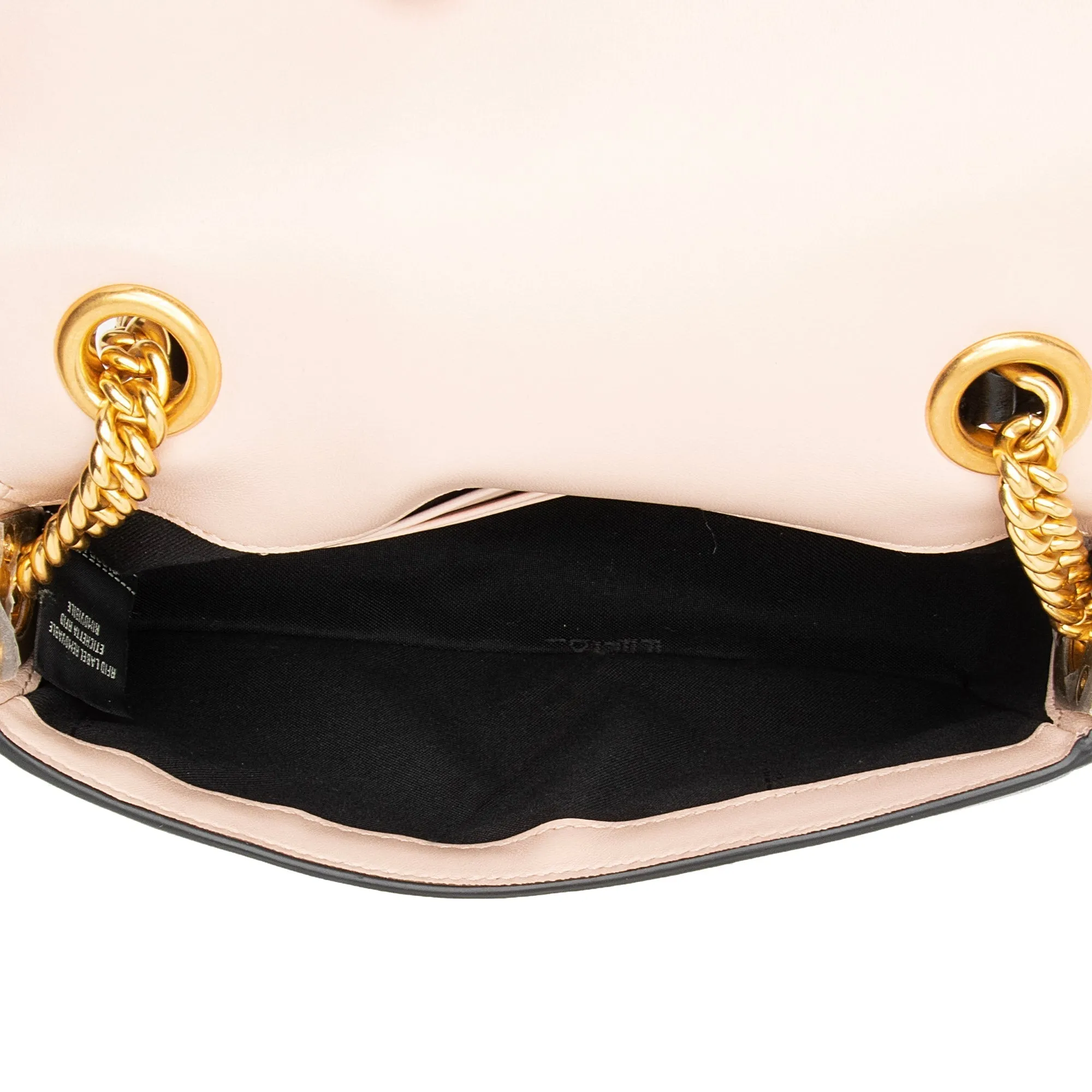 Fendi Lambskin Bi Color Baguette Mini Chain Bag (SHF-23605)