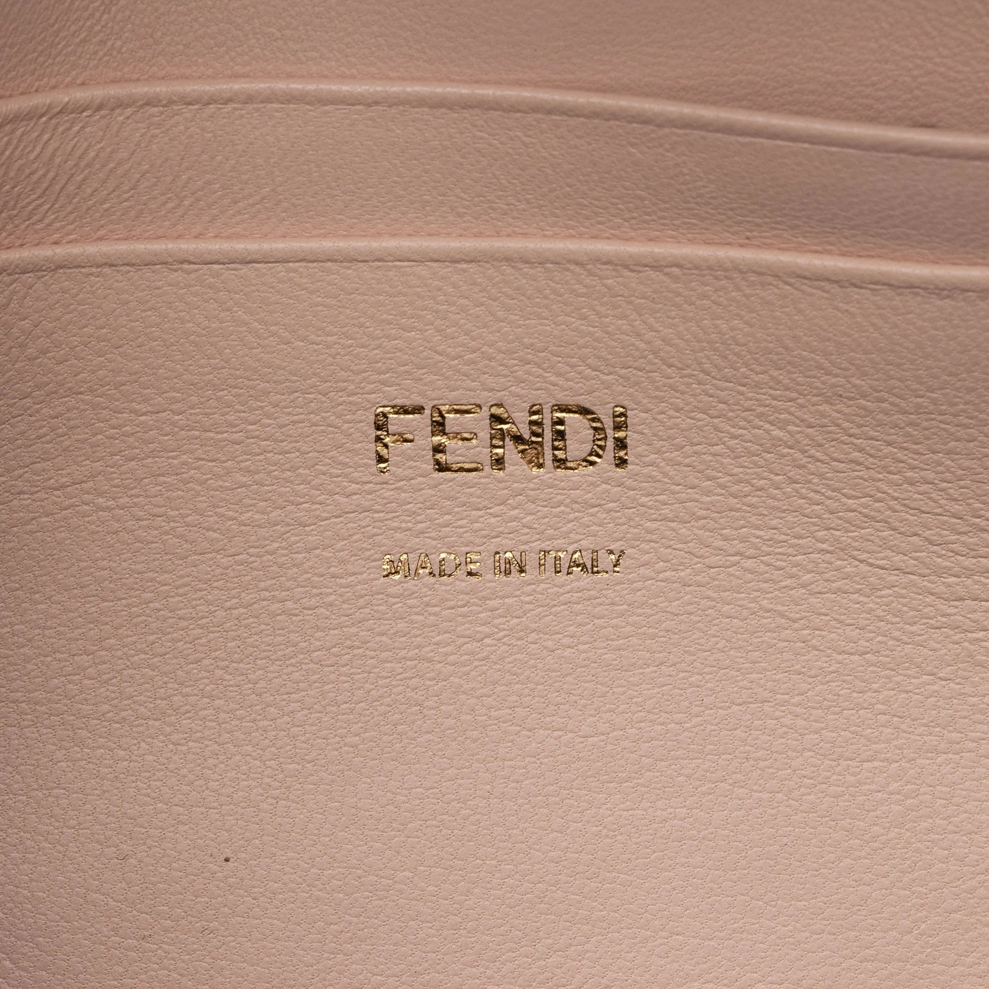 Fendi Lambskin Bi Color Baguette Mini Chain Bag (SHF-23605)