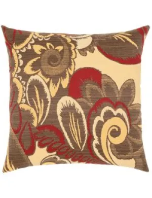Floral Golden Wave Sunbrella® Outdoor Pillows