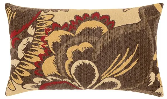 Floral Golden Wave Sunbrella® Outdoor Pillows