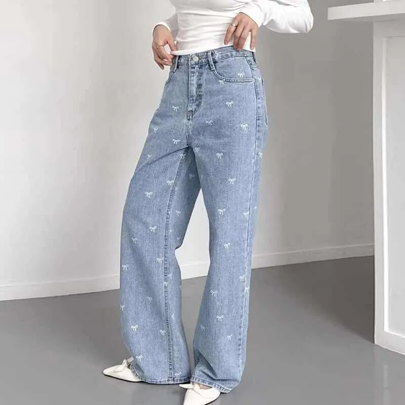 Glow Chic's Wide Leg Straight Jeans