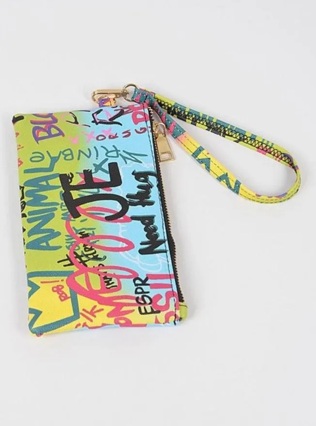 Graffiti Mini/Wristlet Bag - Multi