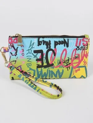 Graffiti Mini/Wristlet Bag - Multi
