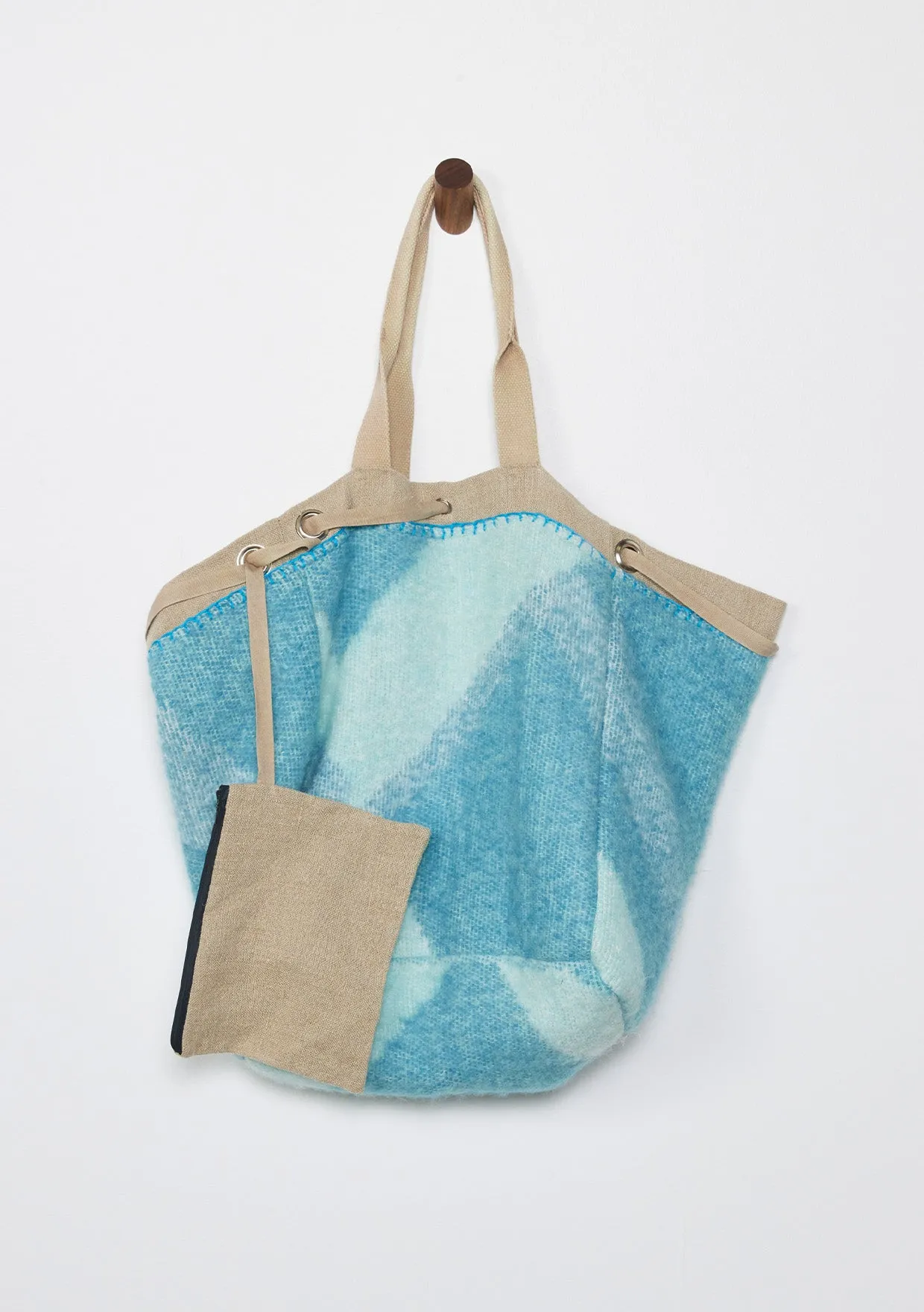 Large Reversible Fuzzy Abstract Shopper Tote Bag