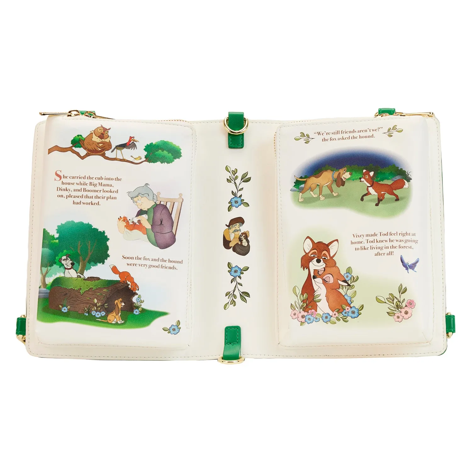 LF Disney Classic Books Fox And The Hound Convertible CrossBody Bag