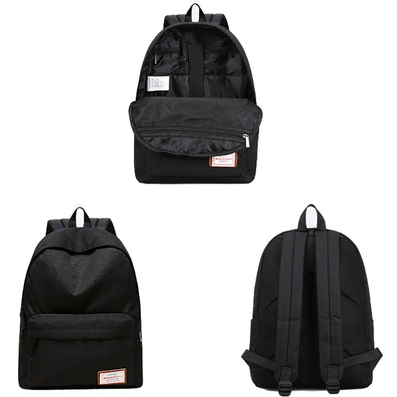Lightweight Backpack for School Solid Color Travel Boobags