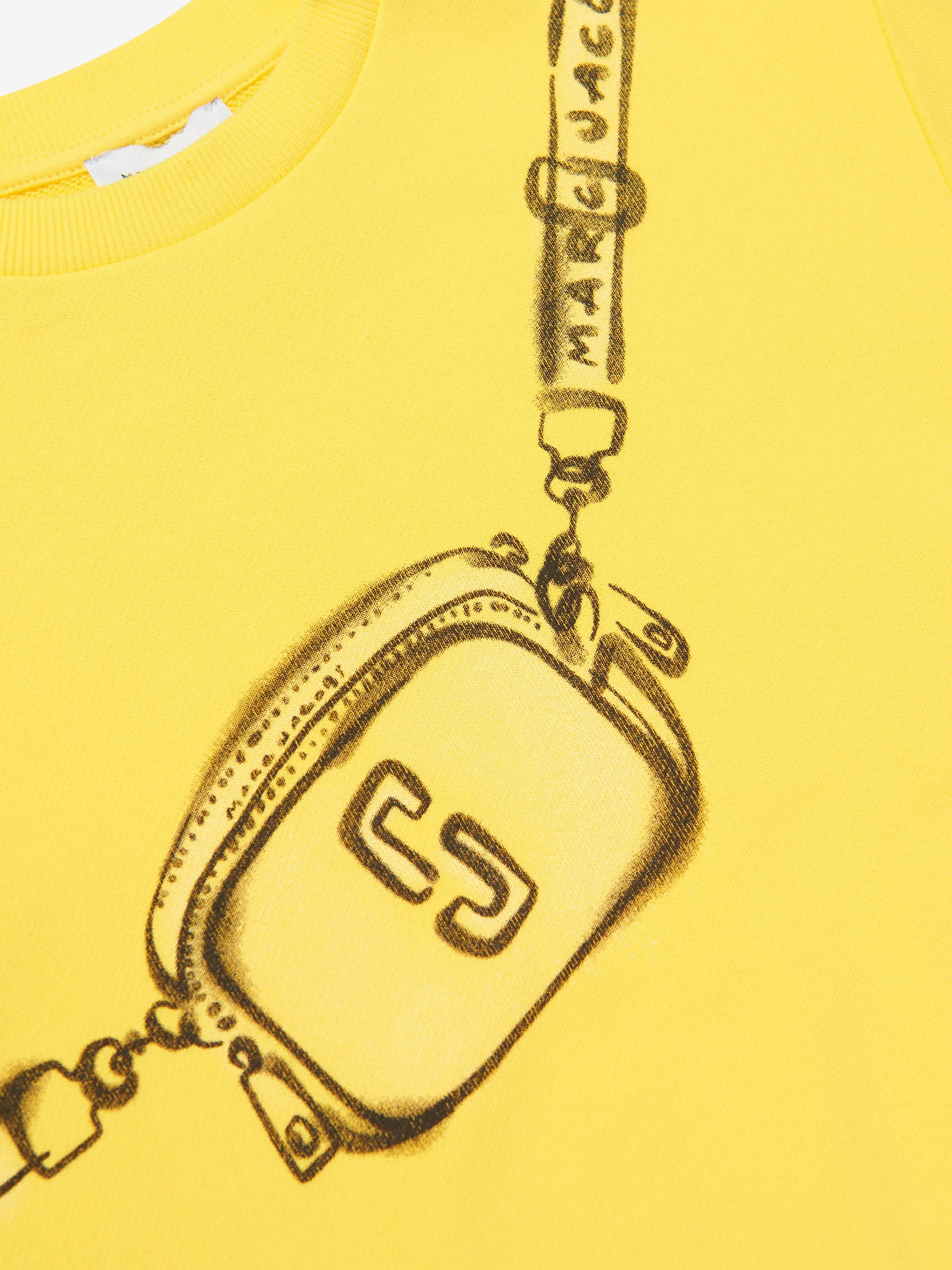 MARC JACOBS Girls Snapshot Bag Sweatshirt in Yellow