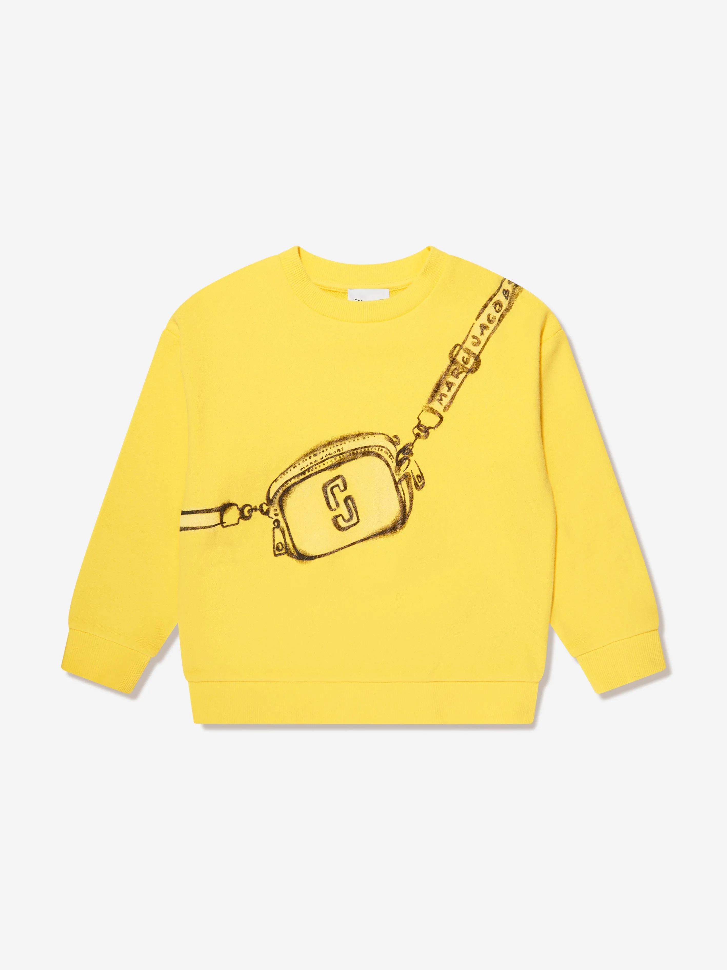 MARC JACOBS Girls Snapshot Bag Sweatshirt in Yellow