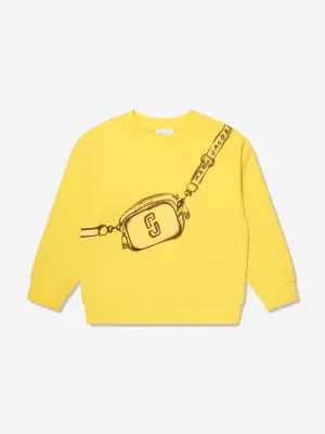 MARC JACOBS Girls Snapshot Bag Sweatshirt in Yellow