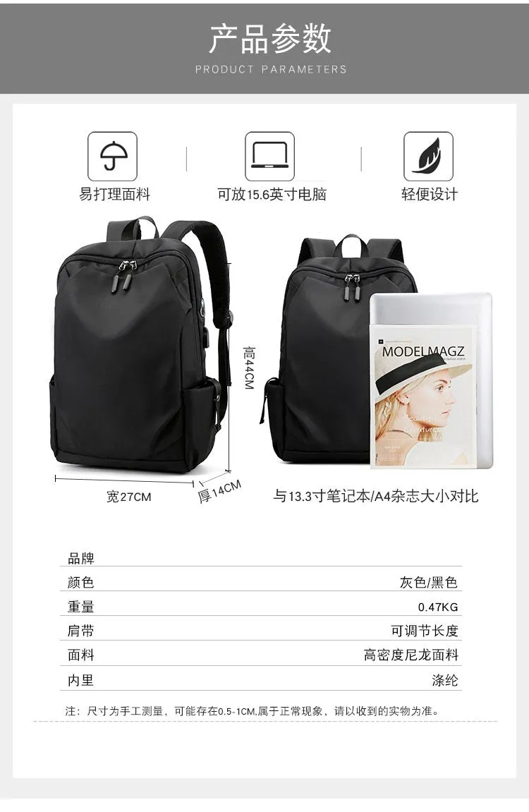 Men's Polyamides and Nylon Backpack for Travel or Business