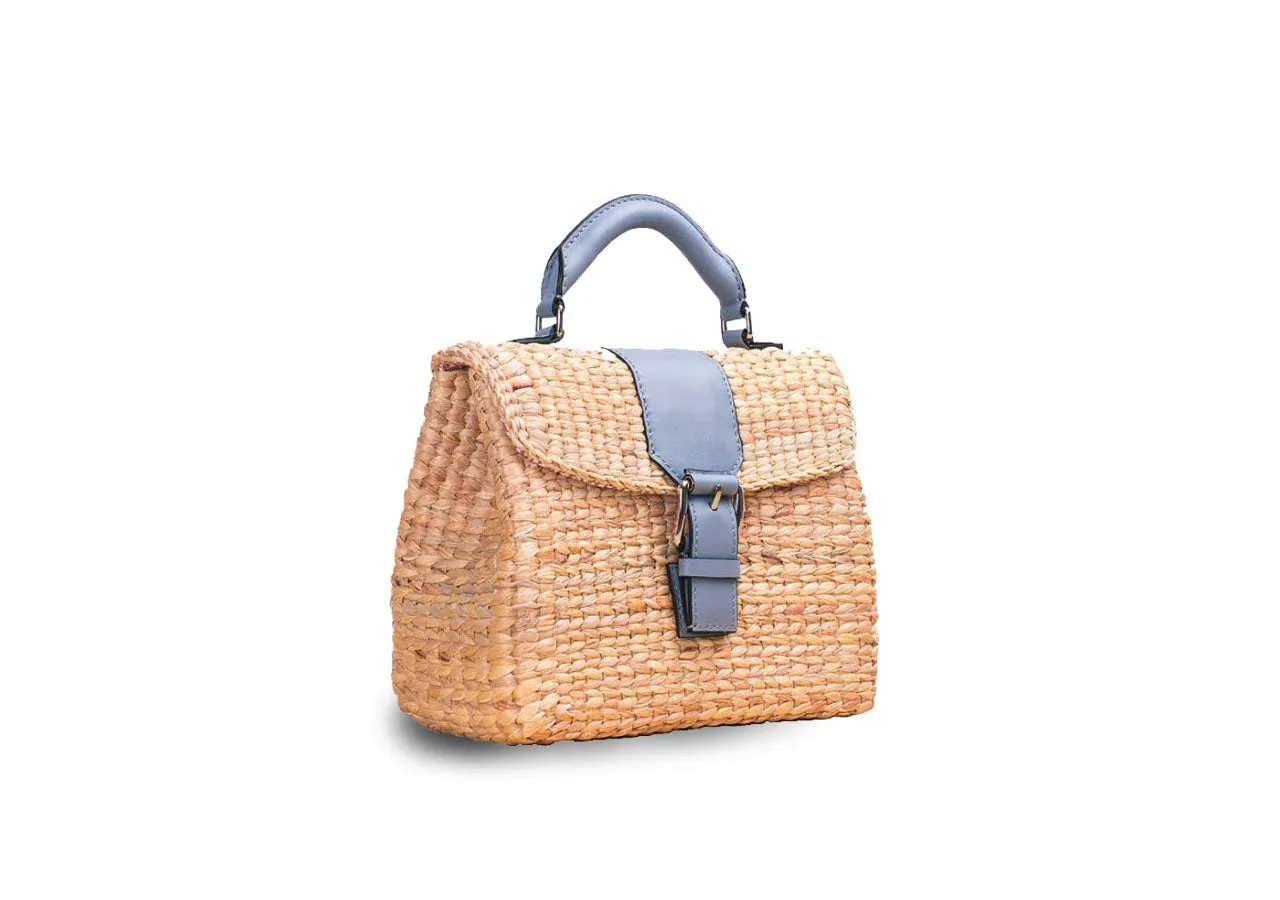 MINI VIPHA WICKER BAG (Grey)