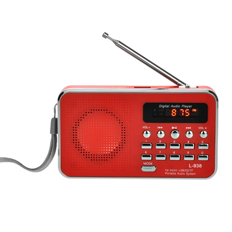 Multi-function card radio portable memory MP3 music player small
