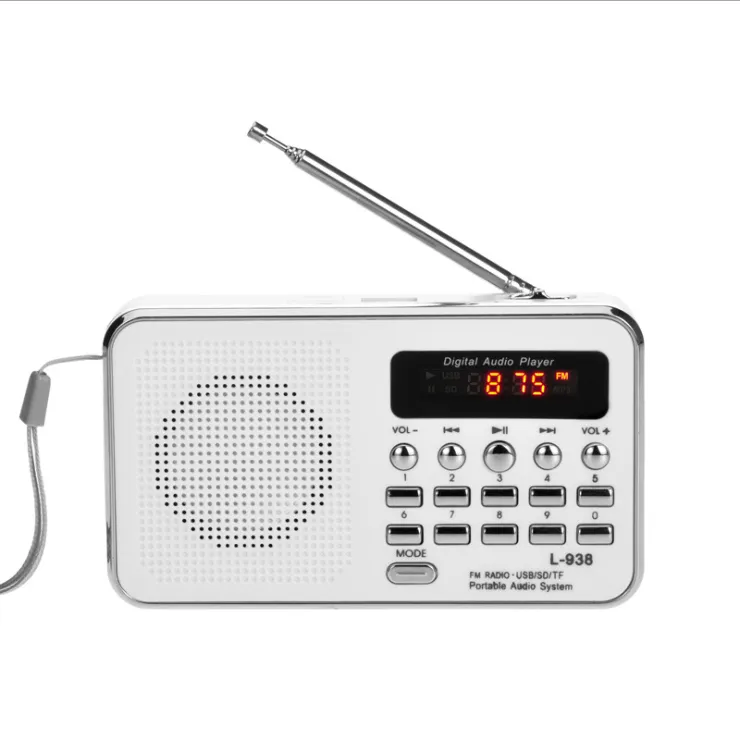 Multi-function card radio portable memory MP3 music player small