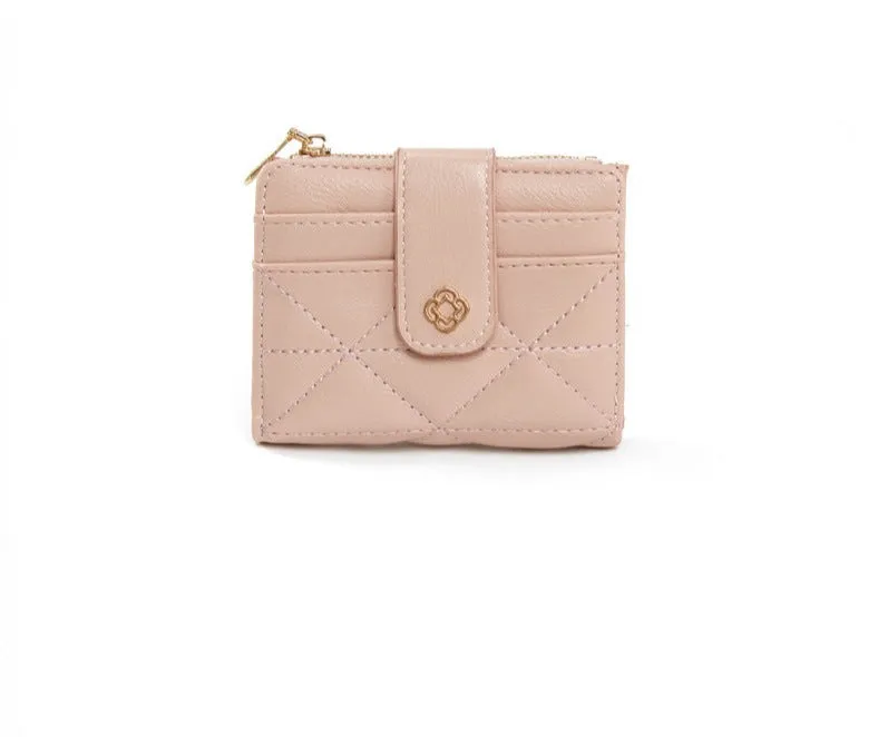 New Fashion Bag Button Wallet Women's Diamond Embroidery Thread Wallet