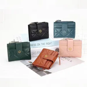 New Fashion Bag Button Wallet Women's Diamond Embroidery Thread Wallet