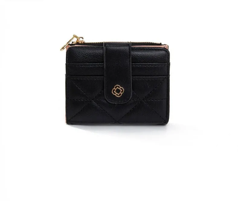 New Fashion Bag Button Wallet Women's Diamond Embroidery Thread Wallet