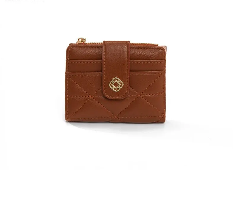 New Fashion Bag Button Wallet Women's Diamond Embroidery Thread Wallet