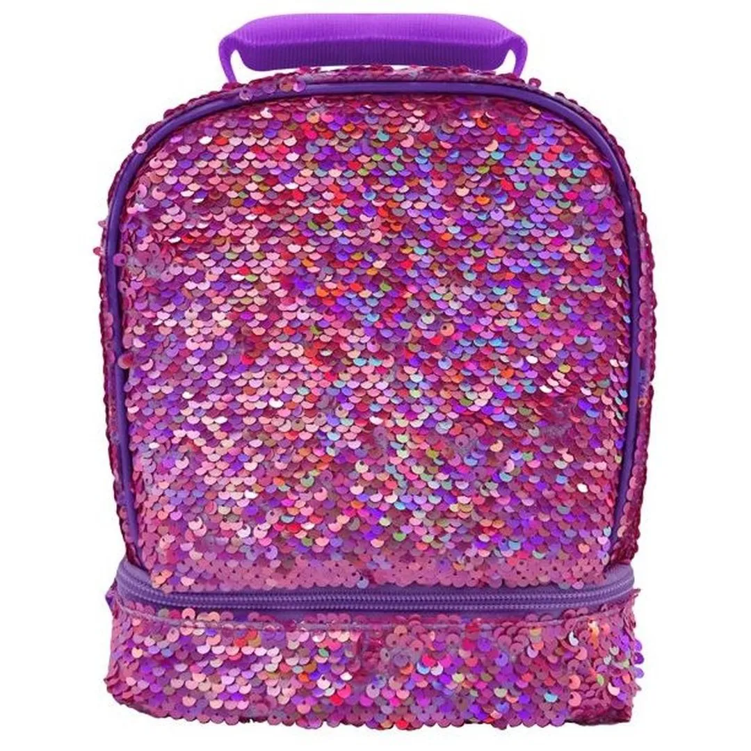 Rainbow Sequin Insulated Lunch Bag