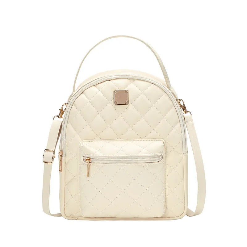 realaiot  Mini Small Simple Bag, Multi-Function Casual Ladies Backpack (9.84*8.26*2.95) Inch